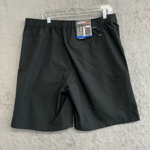 NEW Gerry Men's Size 36 Black Tech Short With Elastic Waistband & UPF 30+ - Picture 3 of 8